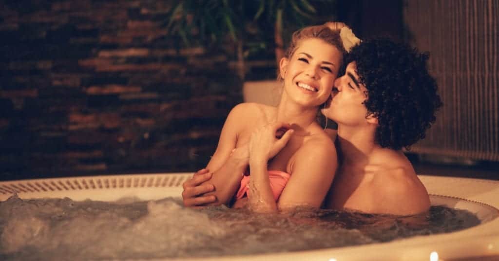 The 5 Best At-Home Winter Date Night Ideas, Hot tub Spa Day