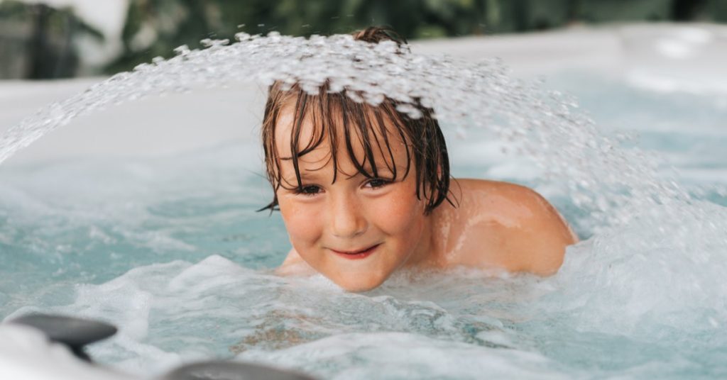 Reducing chlorine demand in hot tubs while keeping the water sparkling