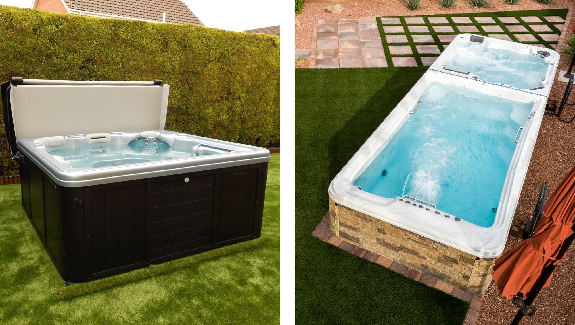 comparing a hot tub to a swim spa